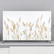 TV Dust Cover, Polyester Fiber TV Cover,Dust And Sun Protection Cover,Hanging Curved Screen Desktop Simple Protective Cover,simple Home Decoration(Size:40-43in(102x65cm),Color:B)