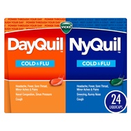 Vicks DayQuil and NyQuil Combo Pack, Cold & Flu Medicine, Powerful Multi-Symptom Daytime And Nightti