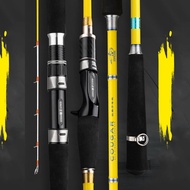 【TRAINFIS】Light Jigging Rod 1.65m/1.8m/2.1m Solid Carbon 12KG Spinning Rod Saltwater Fishing Rod Slow Jigging Boat Fishing Slow-jigging Rod Surf Fishing RodBaitcasting Rod Popping Rod