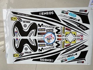 tem rời trắng đen dán xe ex 150 mẫu movistar