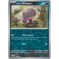 Pokemon Paldean Wooper Card - 128/193 - Common Reverse Holo