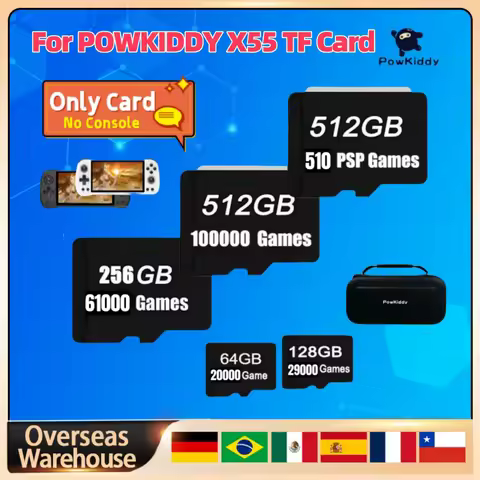 For POWKIDDY X55 TF Card Retro Handheld Game Console Memory Card PSP Games Universal TF Card Built I