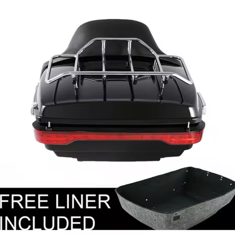 Motorcycle King Trunk W/ Brake Turn Tail Light For Harley Touring Road King Electra Glide Road Glide