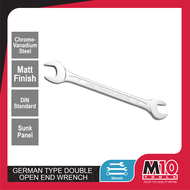 M10 German Type Double Open End Wrench - mm - 6 x 7 8 x 9 8 x 10 10 x 11 10 x 12 11 x 13 12 x13 12 x