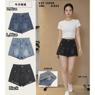 skirt pendek jeans 欧美风日常百搭牛仔裤裙 31098 ready stock