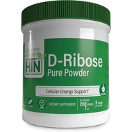 Health Thru Nutrition D-Ribose Pure Powder 200 Grams | 5 Grams Per Serving | Cellular Energy Support