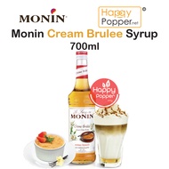 Happypopper MONIN Premium Creme Brulee Syrup 700ML 700 ML Dolce Flavor Sirap Creme Brulee 莫林 法式布蕾糖浆 