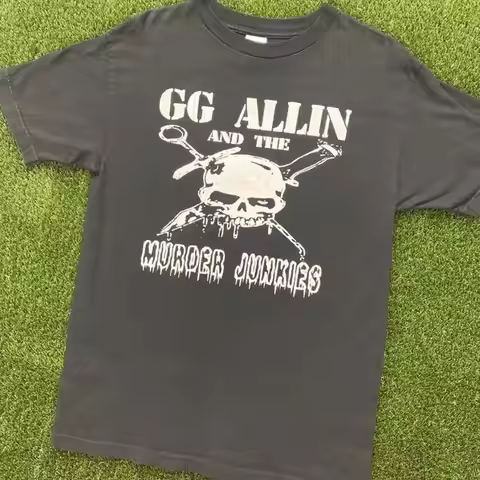 Vintage Retro Gg Allin Band Hardcore Punk T Shirt