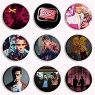 Retro Classic Movie Fight Club Soap Button Pin Vintage Film Metal Brooch Badge Creative Bag Coat Acc