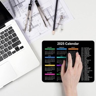 2025 Desk Mice Pad Calendar Non-Slip Mice Pad for Laptop Non-slip Mousepad for Laptop Computer 9.8 x