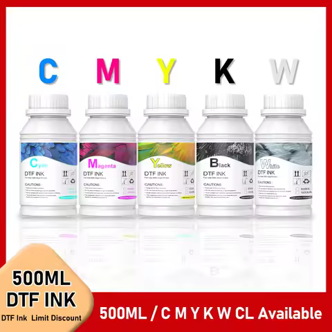 Direct To Film Ink DTF Cleaning Solution DTF Ink 500ML/Bottle For Epson DX5 DX7 XP600 Printhead L180
