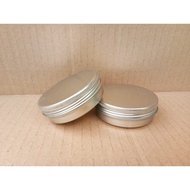 Kaleng Pomade Pot Polos (6x2 cm 1.5 oz 50 gr) - Silver