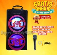 Speaker Bluetooth Karaoke Super Bass Bonus Mic Salon Aktif Besar
