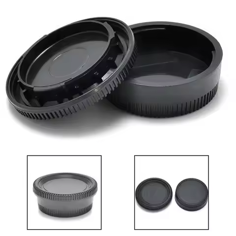 Camera Lenses Rear Lens Cover + Camera Front Body Cap for Nikon Z Camera Nikon F Canon EF Canon EF S