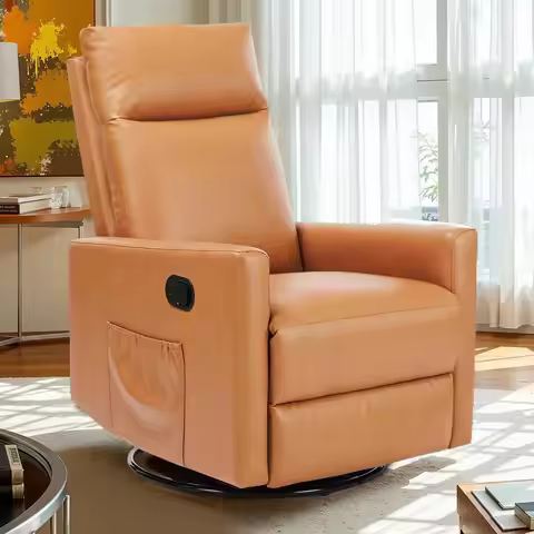 Recliner Chair, 360 Swivel Roer Chair For Adults, Glider Roer Recliners, Nursery Chairs For Living R