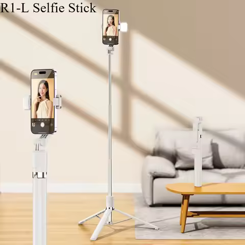 1700mm Wireless Selfie Stick Tripod for Smartphone, Extendable Foldable Phone Stand, Portable Monopo