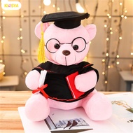 KISSYA PAPITE【Ready Stock】Graduation Dr. Bear Hat Teddy Bear Plush Doll Graduation Anniversary Gift Children \ 'S Toy Gift Valentine \ 'S Day Gifts