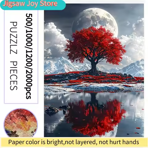500/1000/1200/2000pcs Fashion Landscape Puzzle | Vibrant Masterpiece, Stylish Home Décor & Stress-Re