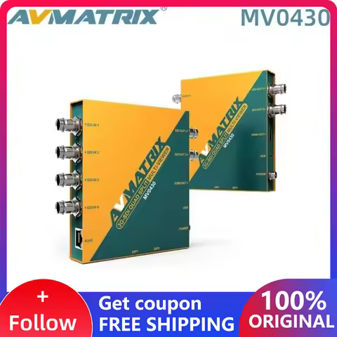 AVmatrix MV0430 3G-SDI 4 channel SDI multiviewer scaler Signal Converter