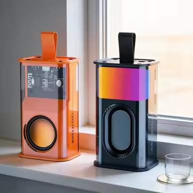 Bluetooth Speaker K08 LED Flashing Soundbar Portable Outdoor Indoor Subwoofer Loudspeaker Support TF