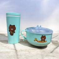 LINE FRIENDS LINE FRIENDS Stainless Steel Cup Bowl Set