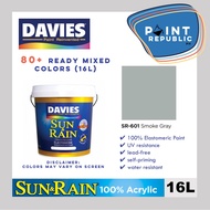 Davies Sun and Rain Elastomeric Waterproofing Paint - Ready Mixed Colors (16L - Tin/Pail Size)