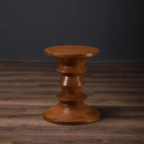 Deyike Eames small coffee table, living room retro corner table, balcony edge table, simple round sh