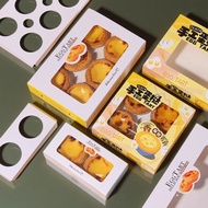 [Egg Tart Packaging Box] Egg Tart Packaging Box Disposable 2/4/6 Packaging Packaging Box Portuguese 