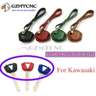 FOR KAWASAKI Z650 Z750 Z800 Z900 Z1000 Z1000SX Z250 Z300 Z400 Ninja ZX6R ZX10R Leather Cover Keychai