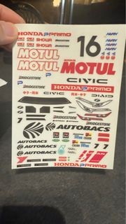 1/28 mini z Honda civic 貼紙