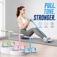 Resistance Band Pedal Pull Rope Latex Elastic Fitness Yoga Home Workout Abs Legs Glutes
