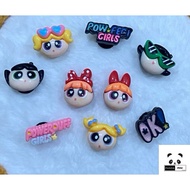 Charm diy clog crock shoes kasut crock accessories spongebob super heroes power puff girls