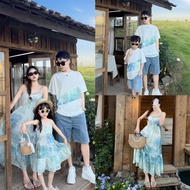 Korean Bohemian Mother-Daughter Dresses - Seaside Vacation Outfit