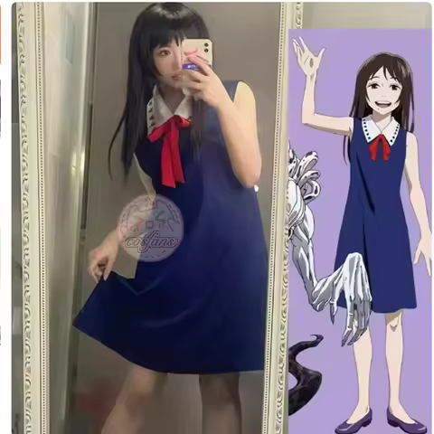 Orimoto Rika cosplay costume anime Jujutsu queen cosplay cursed queen cute sleeveless dress woman An