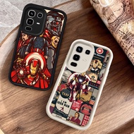 Black and White soft silicone Casing for Infinix Note 50S 50X 5G 50 Pro Z-102 Iron Man
