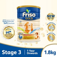 Friso Gold 3 Growing Up Milk with 2'-FL 1.8KG for Toddler 1+ years Milk Powder/3+ years Milk Powder