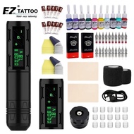 【จัดส่งสินค้าจากกรุงเทพฯ】EZเครื่องสัก เครื่องสักไร้สาย tattoo wireless pen หมึกสักลายแท้ เครื่องสักค