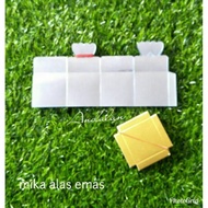 4x4x16cm gold base souvenir plastic mica box