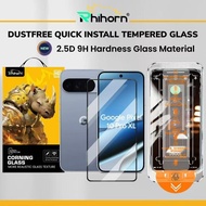 Rhihorn Dust-Free Tempered Glass for Pixel 10 Pro XL | 10 Pro | 9 Pro XL | 9 Pro Screen Protector