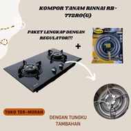 KOMPOR TANAM RINNAI RB-772RO(G) KOMPOR GAS TANAM 2 TUNGKU RINNAI