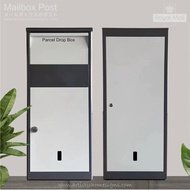 Double Door Parcel Drop Box Front & Back Door Collect Powder Coated Metal Mailbox Peti Surat Home & 
