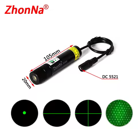 532nm green100MW Laser Module Woodworking Stone Cutting Equipment Positioning Infrared Cross Iine Ii