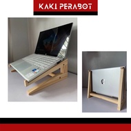 [FREE SHIPPING] KAKI PERABOT Laptop Stand Laptop Storage Wooden Stand For Laptop Notebook Rak Laptop Holder