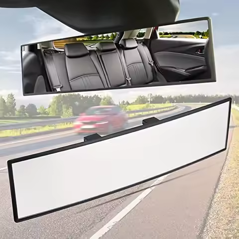 Car Baby Mirrors Interior Rear View Mirror Wide Angle Convex Rearview Mirror Anti Glare Large Vision
