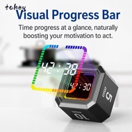 WITAK Digital Flipping Timer, Gravity Sensing Rechargeable Pomodoro Timer Cube,  5/10/25/40min Rotat