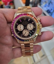 勞力士 Daytona 迪通拿 ROLEX 116505 玫瑰金 精鑲 彩虹圈 彩寶時標