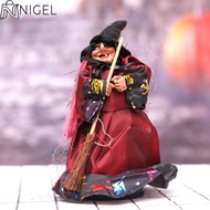NIGEL Halloween Witch Ornaments, DIY Witch Broom Witch Figurines, Creative Handmade With Broom Witch