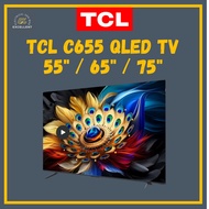 TCL 55"/65"/75"/85" C655 QLED TV · QLED PRO · AiPQ PRO PROCESSOR · T-SCREEN PRO · ONKYO 2.1CH  · 120