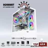 Case VSP AX4 White - Black Full ATX Case 2 Custom, AIO - HOCO PC Dissipation Glass