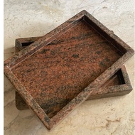 Marble tray imported granite/ tray natural size 30x20x4 cm